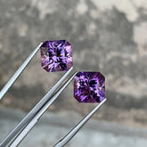 10.05 carats Purple Amethyst Pair